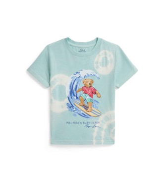Polo Ralph Lauren Camiseta de algodón con Polo Bear azul (1 5años= 88/93)