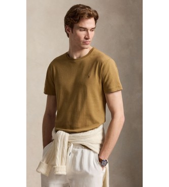 Polo Ralph Lauren Camiseta de algodón suave Custom Slim Fit marrón