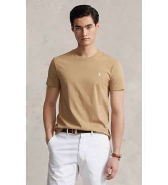 Polo Ralph Lauren Camiseta de punto Custom Slim Fit marrón