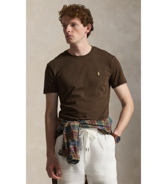 Polo Ralph Lauren Camiseta de punto Custom Slim Fit marrón