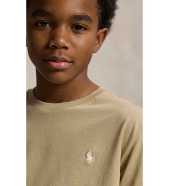 Polo Ralph Lauren para niño. 323832904191 Camiseta de punto jersey de algodón (13/14años= 163/174cm), Casual, Verde, Manga corta, moda infan