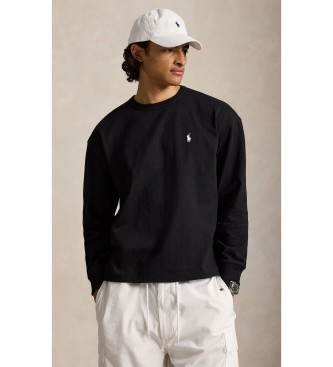 Polo Ralph Lauren Camiseta de punto jersey de manga larga negro