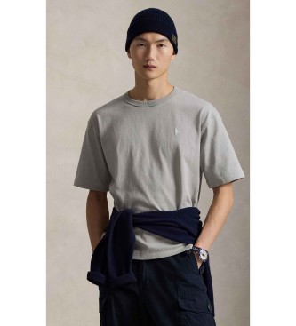 Polo Ralph Lauren para hombre. 710964716006 Camiseta de punto jersey Relaxed Fit gris (XXL), Casual, Algodón, Manga corta