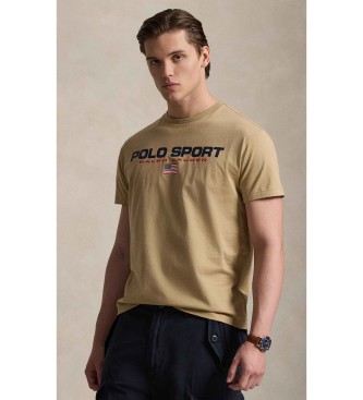 Polo Ralph Lauren para hombre. 710B14759005 Camiseta Polo Sport de punto Classic Fit beige (XL), Casual, Algodón, Manga corta