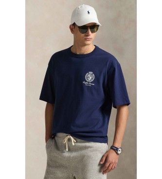 Polo Ralph Lauren para hombre. 710A13265003 Camiseta Relaxed Fit de punto jersey marino (S), Casual, Algodón, Manga corta