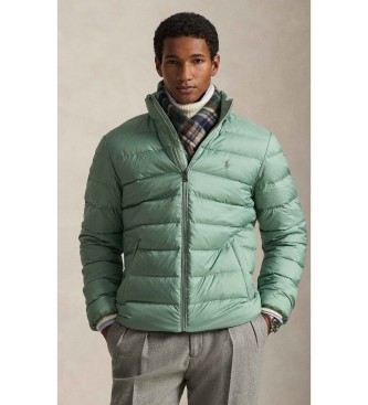Polo Ralph Lauren para hombre. 710967774009 Chaqueta Colden plegable de plumón verde (L), Casual, Poliéster Reciclado
