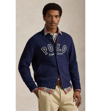 Polo Ralph Lauren para hombre. 710P04875001 Chaqueta de felpa RL con logotipo marino (L), Casual, Algodón