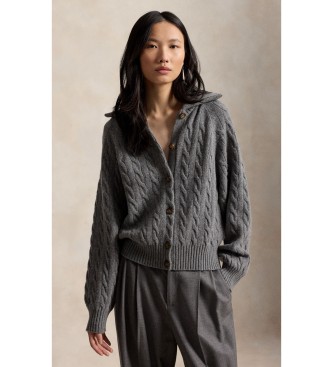 Polo Ralph Lauren Chaqueta de lana y cachemira gris