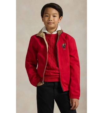 Polo Ralph Lauren Chaqueta reversible de sarga Polo Bear rojo ( 8/9años= 140/149cm)