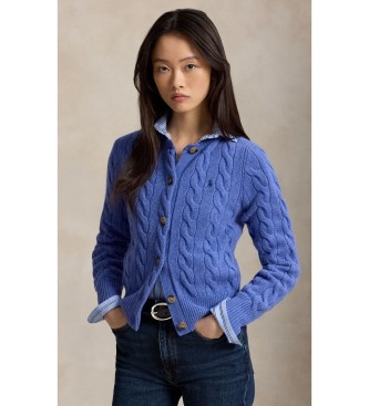 Polo Ralph Lauren Cárdigan de lana y cachemira azul