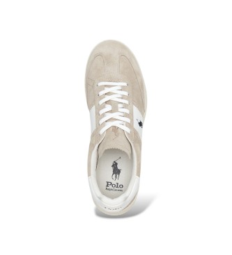 Polo Ralph Lauren para hombre. 809960995003 Zapatillas Heritage Aera de ante beige 3
