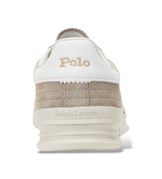 Polo Ralph Lauren para hombre. 809960995003 Zapatillas Heritage Aera de ante beige 4