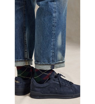 Polo Ralph Lauren para hombre. 809877601002 Zapatillas Heritage Court II de ante marino 2
