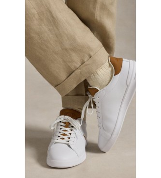 Polo Ralph Lauren para hombre. 809877598001 Zapatillas Heritage Court II de piel blanco 2