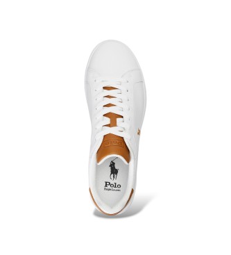 Polo Ralph Lauren para hombre. 809877598001 Zapatillas Heritage Court II de piel blanco 4