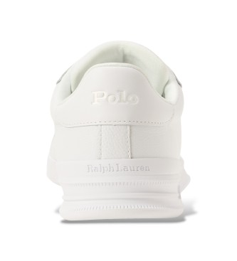 Polo Ralph Lauren para hombre. 809P07158002 Zapatillas Heritage Court II de piel blanco 4