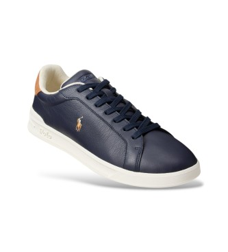 Polo Ralph Lauren para hombre. 809P07159002 Zapatillas Heritage Court II de piel marino 2