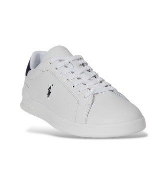 Polo Ralph Lauren para hombre. 809P10044002 Zapatillas Heritage Court II de piel blanco 2
