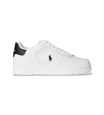 Polo Ralph Lauren para hombre. 809P01636002 Zapatillas Masters Court de piel blanco (41), Plano, Cordones, Casual