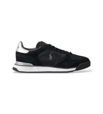 Polo Ralph Lauren para hombre. 809974041002 Zapatillas Varick de ante y oxford negro (41), Piel, Plano, Cordones, Casual
