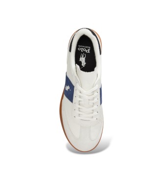 Polo Ralph Lauren para hombre. 809P01616002 Zapatillas Heritage Aera de ante blanco 3