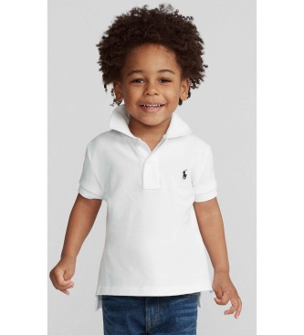 Polo Ralph Lauren för pojkar. 322603252004 Ikonisk vit piké polotröja (1.5años= 88/93), Casual, Bomull, Kort ärm, barnmode