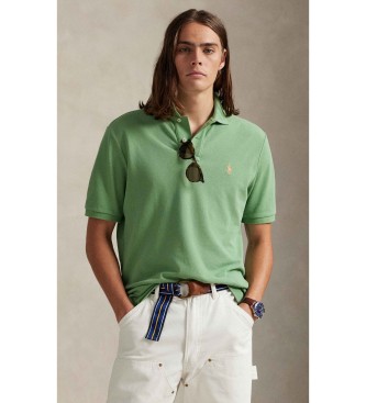 Polo Ralph Lauren para hombre. 710680784464 El icónico polo de piqué cerde (S), Casual, Verde, Algodón, Manga corta