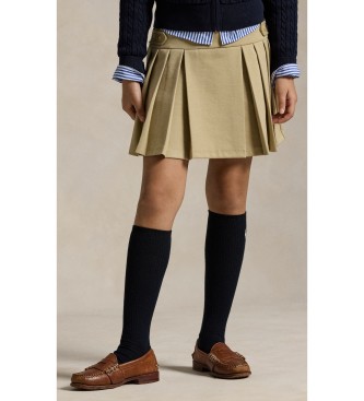 Polo Ralph Lauren Falda pantalón plisada de ponte beige ( 10/11años= 144/154cm)