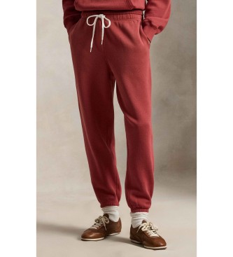 Polo Ralph Lauren para mujer. 211971700503 Pantalón de chándal de Felpa rojo (XXS), Casual, Algodón