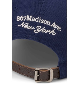 Polo Ralph Lauren para hombre. 710P04328001 Gorra de sarga con logotipo bordado marino (OSFA), Casual, Algodón 3