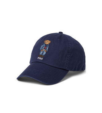 Polo Ralph Lauren para hombre. 710917437002 Gorra de sarga con Polo Bear marino (OSFA), Casual, Algodón