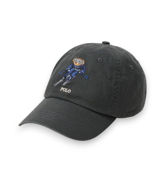 Polo Ralph Lauren para hombre. 710P04899001 Gorra de sarga con Polo Bear gris oscuro (OSFA), Casual, Algodón