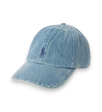 Polo Ralph Lauren para hombre. 710935283001 Gorra de tela vaquera índigo azul (OSFA), Casual, Algodón