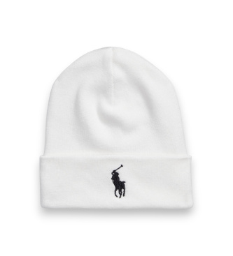 Polo Ralph Lauren para hombre. 710886138025 Gorro de algodón peinado blanco (OSFA), Casual