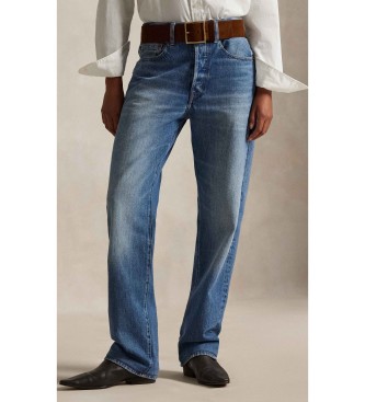 Polo Ralph Lauren Jeans de tiro alto Relaxed Straight Fit azul