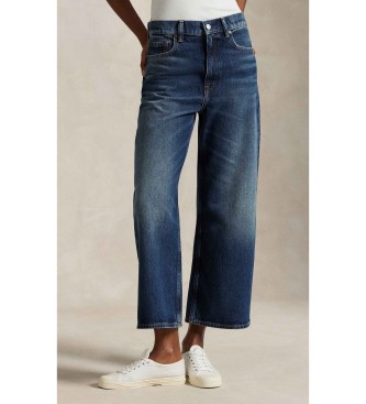 Para mujer. 211969378001 Jeans de tiro alto y pierna ancha (24/32), Beige, Casual, Algodón, Denim