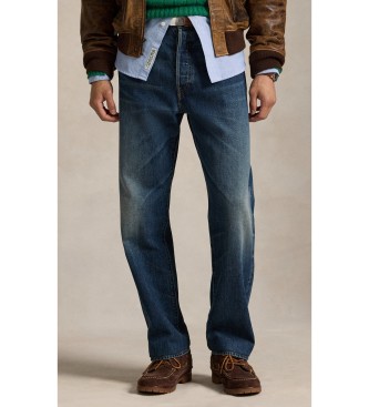 Polo Ralph Lauren para hombre. 710979402001 Jeans Heritage Straight azul (32/32), Casual, Algodón, Denim