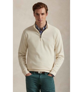 Polo Ralph Lauren Para Hombre. 710P04056003 Jersey Con Cuello Semicisne Beige (L), Casual, AlgodóN, CláSico-image