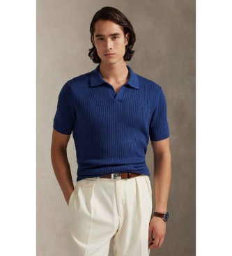 Polo Ralph Lauren para hombre. 710P07774001 Jersey de algodón acanalado con cuello marino (XS), Casual, Clásico, Manga corta