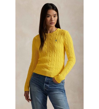 Polo Ralph Lauren Jersey de algodón en punto de ochos amarillo