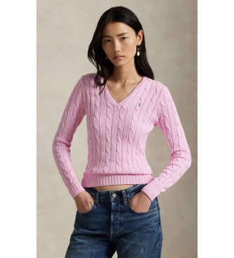 Polo Ralph Lauren Para Mujer. 211971870006 Jersey De AlgodóN En Punto De Ochos Rosa (S), Casual-image