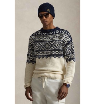 Polo Ralph Lauren Homem Bege Para 710P03179001 Camisola De Algodão E Caxemira Estampada (Xxl), Casual