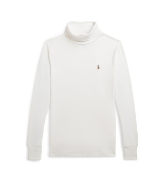 Polo Ralph Lauren Jersey de interlock de algodón blanco ( 6/7años= 136/138cm)