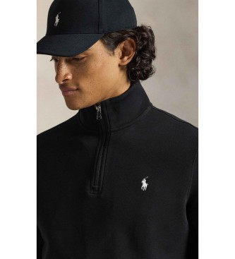 Polo Ralph Lauren para hombre. 710P06234001 Jersey de punto doble y cremallera corta negro (S), Casual, Algodón, Clásico 2