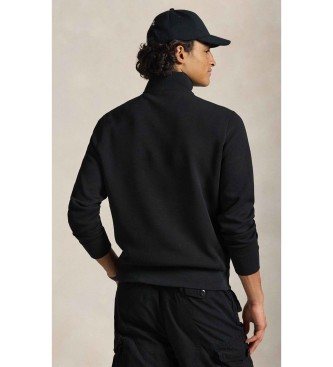 Polo Ralph Lauren para hombre. 710P06234001 Jersey de punto doble y cremallera corta negro (S), Casual, Algodón, Clásico 3