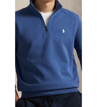 Polo Ralph Lauren para hombre. 710P06234504 Jersey de punto doble y cremallera corta marino (S), Casual, Algodón, Clásico 4