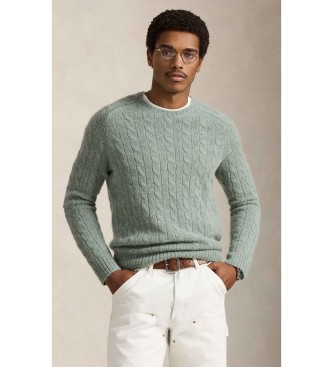 Polo Ralph Lauren Homem Verde Para 710979095007 Pulôver De Malha Com Remendo (Xs), Casual, Lã, Clássico, Manga Comprida