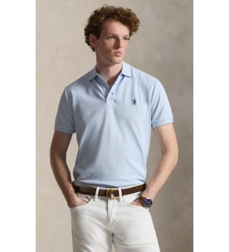 Polo Ralph Lauren för män. 710B18825001 Mönstrad tröja med kort ärm blå (XL), Casual, Bomull