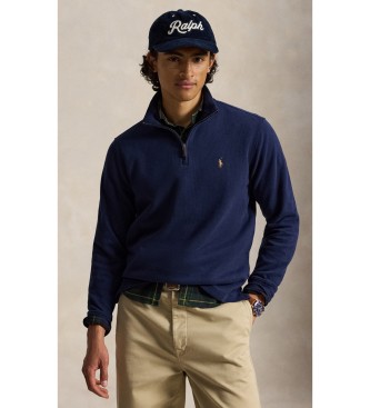 Polo Ralph Lauren Jersey de Estate-Rib con cremallera marino