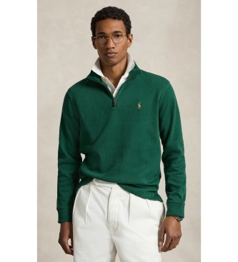 Para hombre. 710P07411501 Jersey Estate-Rib con cremallera corta (S), Casual, Algodón, Manga larga